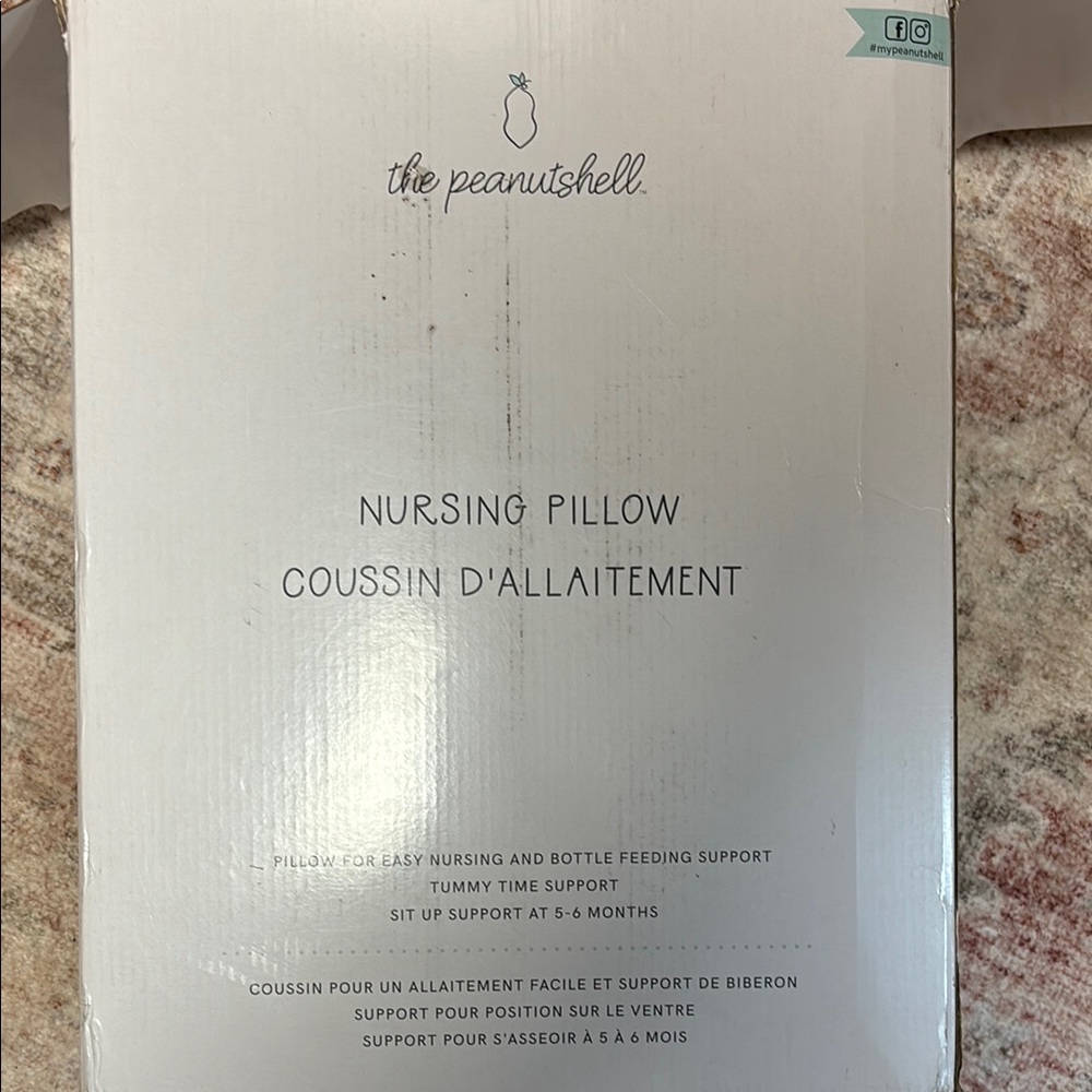 The Peanutshell Floral Nursing Pillow. Brand new never used. - Picture 5 of 5
